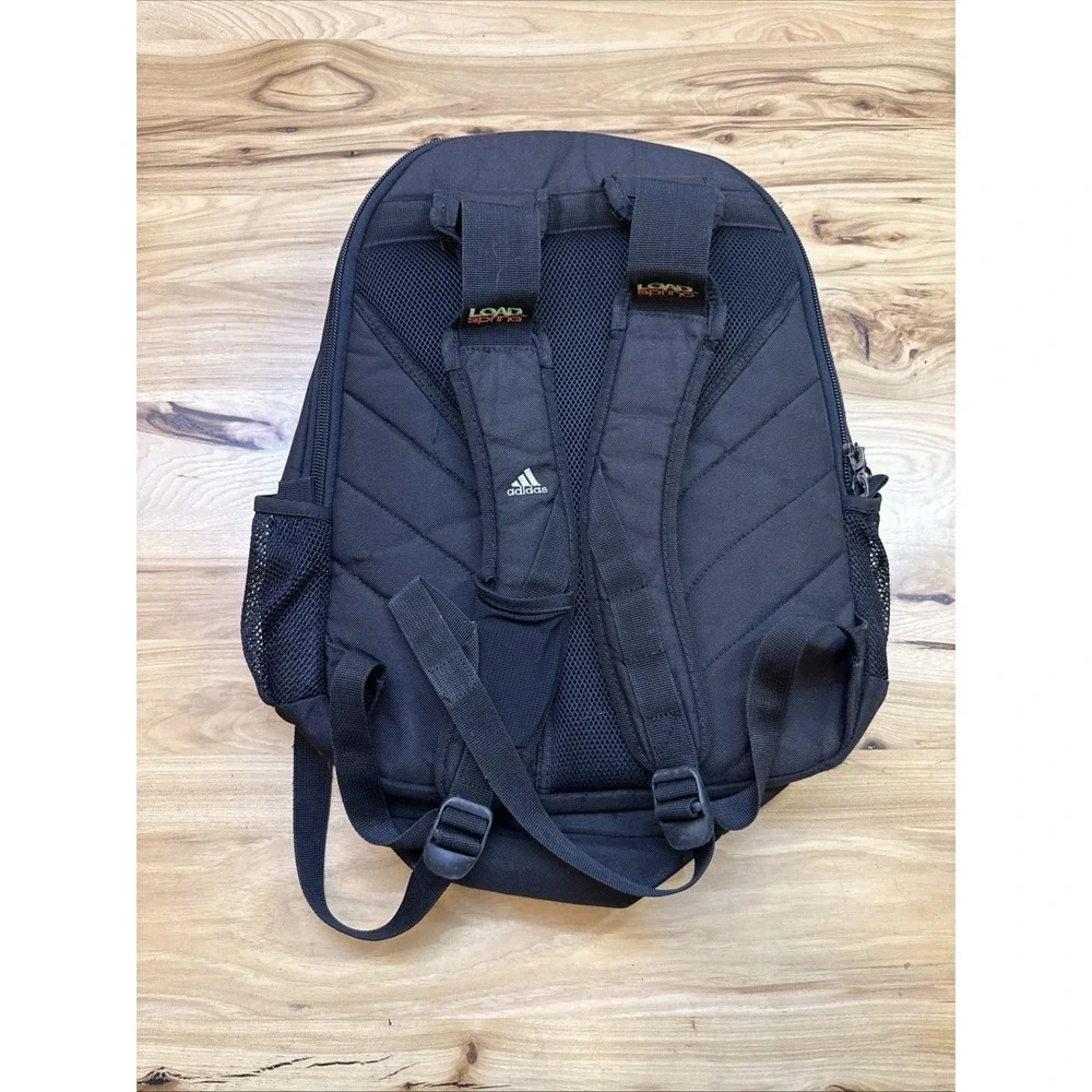 Adidas Load Spring Backpack Book Bag Black School Sports Work READ
